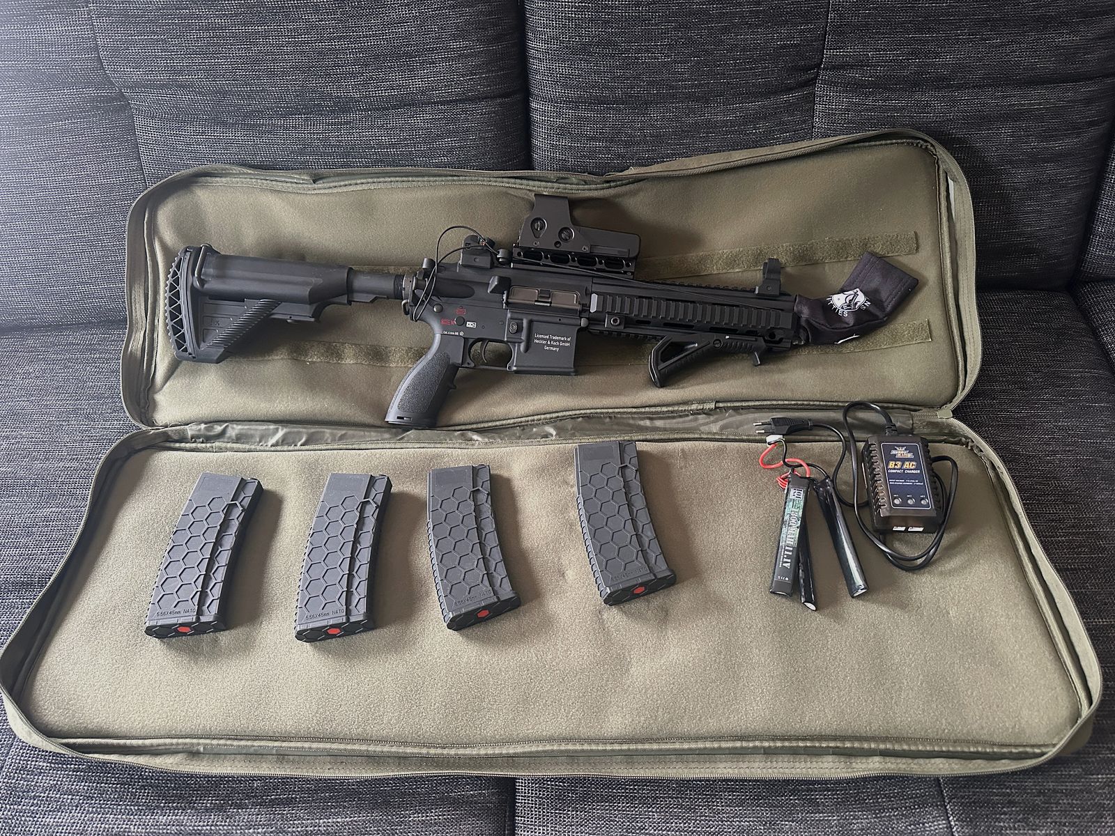 Umarex HK 416D CQB S-AEG  Einsteigerset 1,3J Vollmetall