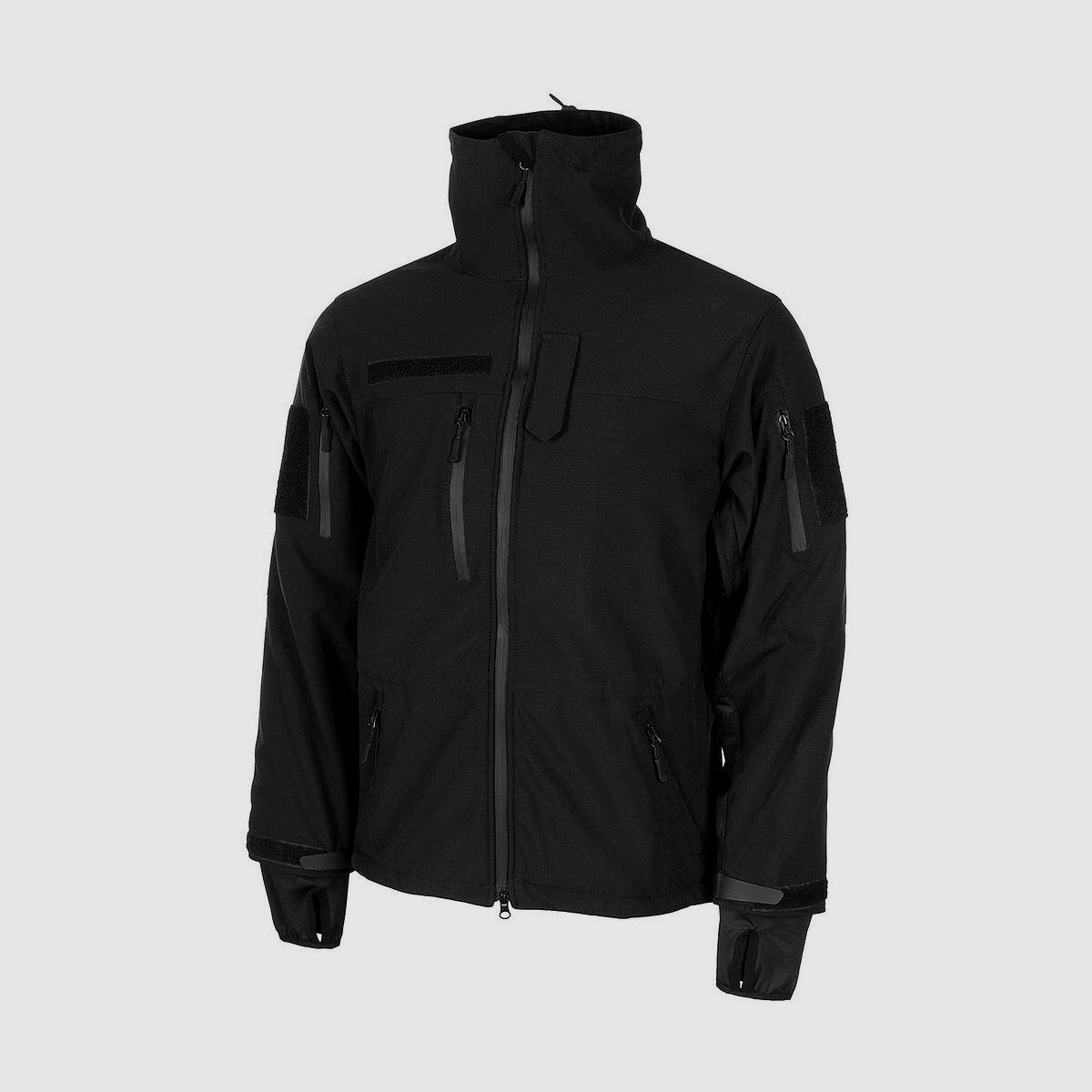 Zwarte softshelljas L