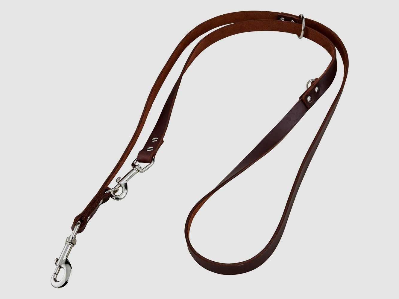 Heim Soft leash – 3-way adjustable (Width 20 mm, length 2.40 m, color brown), image 1 of 2