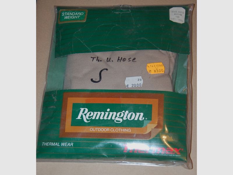 ***Org. Remington Thermo Unterhose Natur/Beige in S/SMALL***