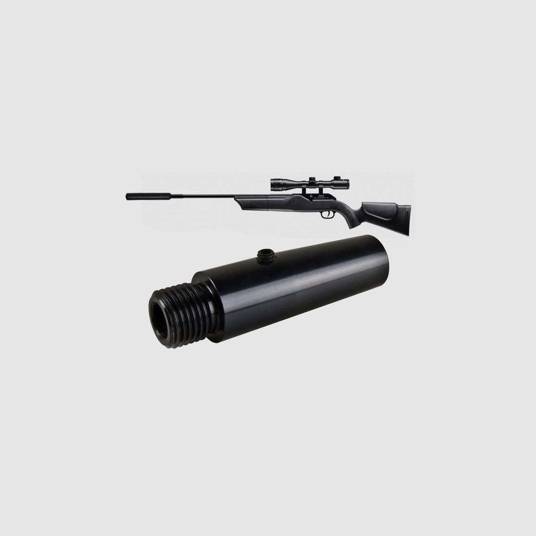 1/2 UNF Universal- SchalldĂ¤mpferadapter fĂĽr Umarex HĂ¤mmerli 850 Air Magnum, Walther 1250 Dominator und andere Gewehre mit 15 mm Lauf