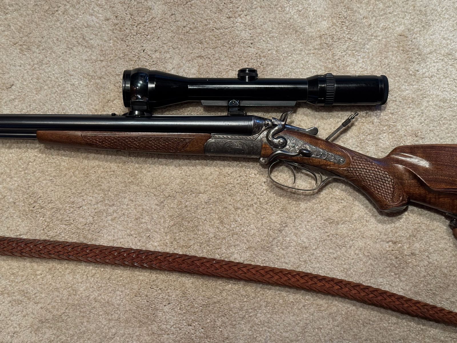 Sauer & Sohn Hahndrilling mit Seitenöffnung und kurzem Einstecklauf  |  KAL .30-30Win  |  16/70 |  .22 Magn. LFB