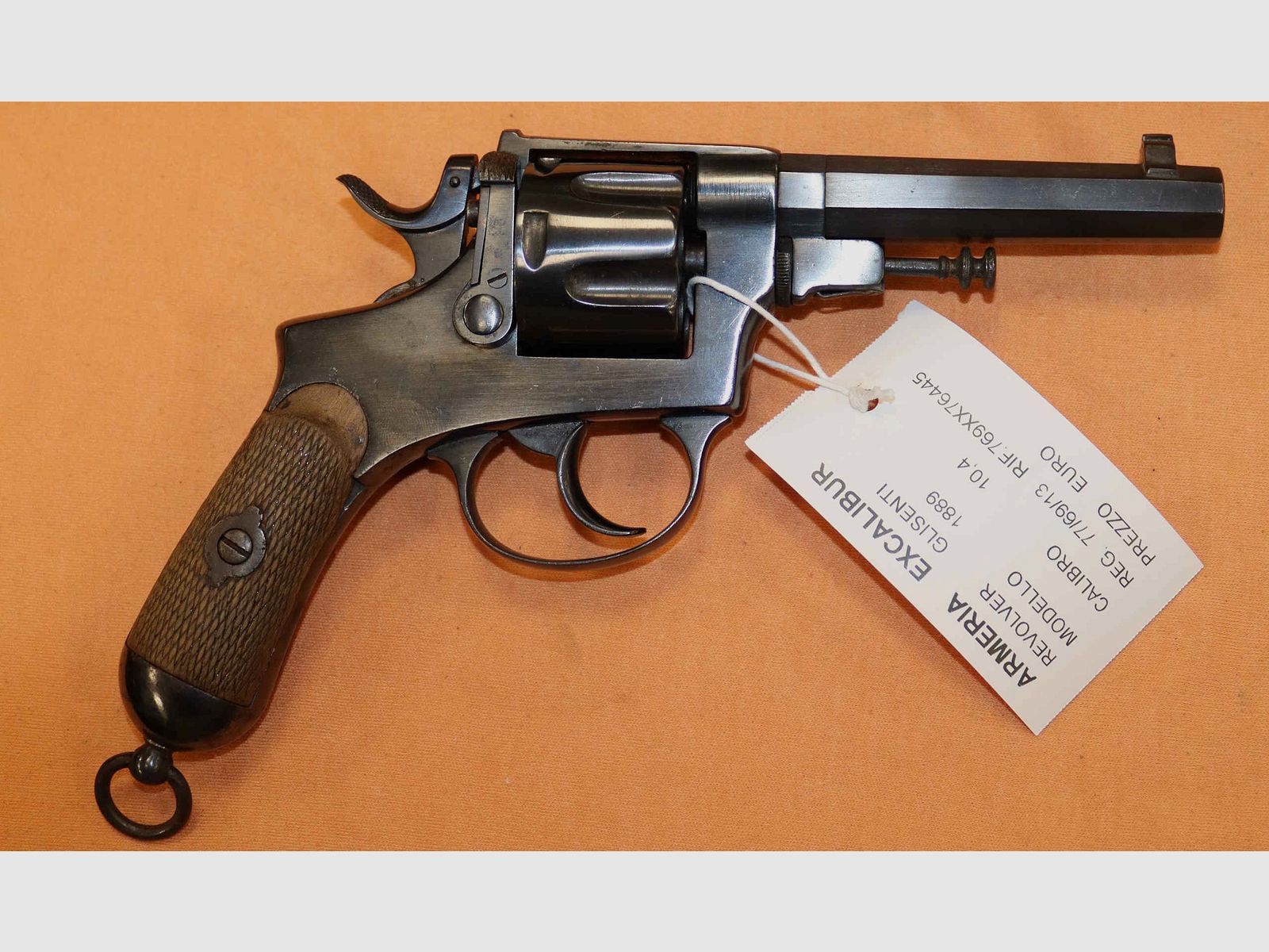 Glisenti Revolver Model 1889 Caliber 10.40, image 4 of 8