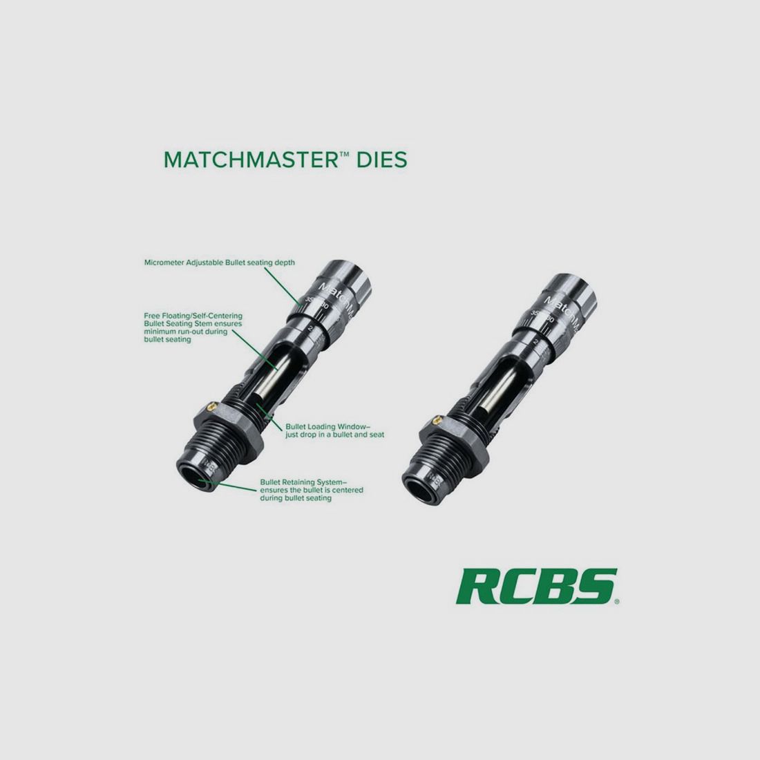 RCBS Seater Dies RCBS .338 WINCHESTER MATCHMASTER Bullet Seating Die, image 4 of 6