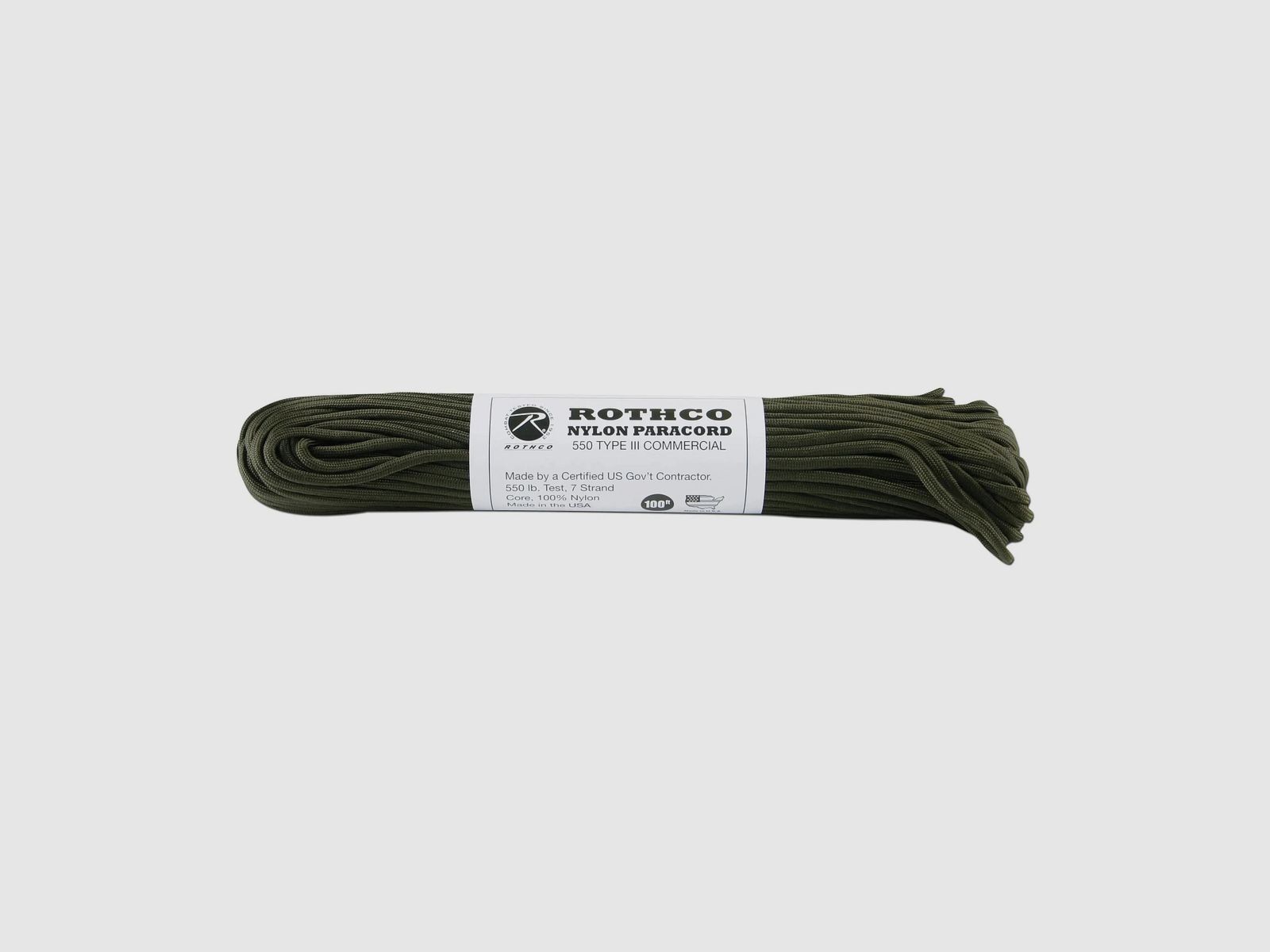Rothco Rothco Fallschirmleine Nylon Type III 550 LB oliv