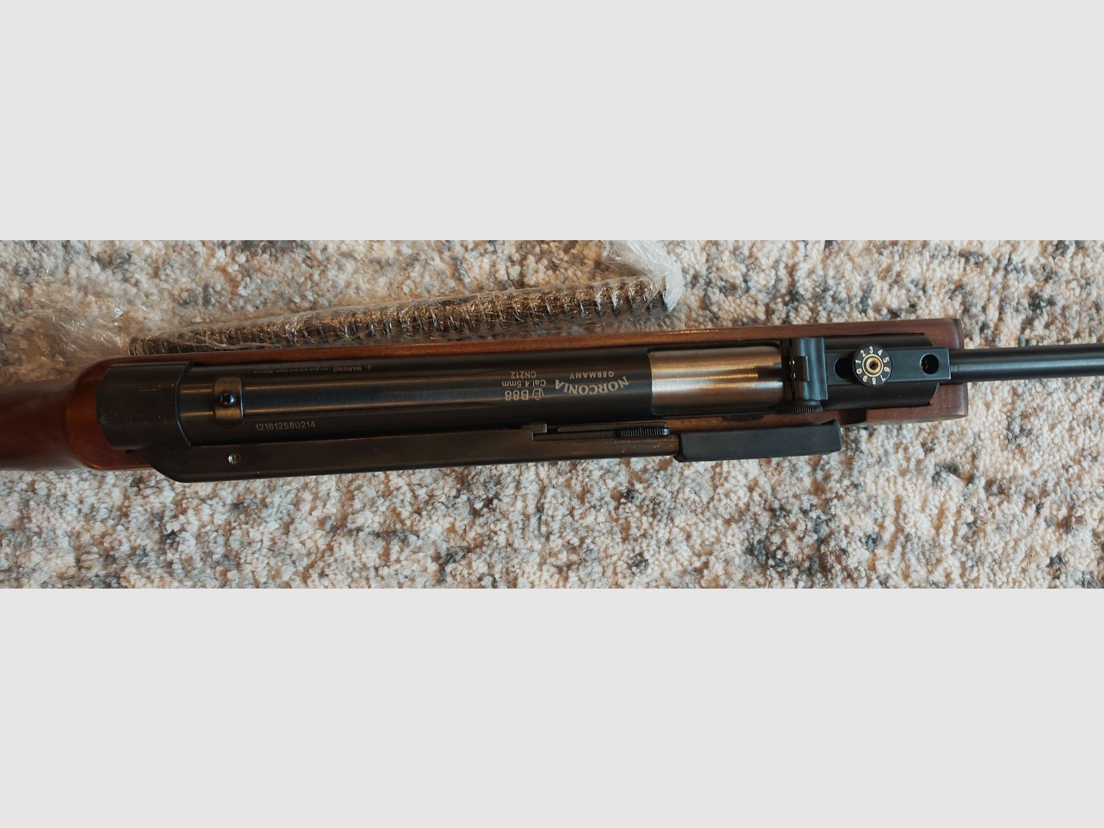 Norconia Luftgewehr B88 avec levier de tension latéral, sac, en plus un nouveau ressort d'exportation inclus