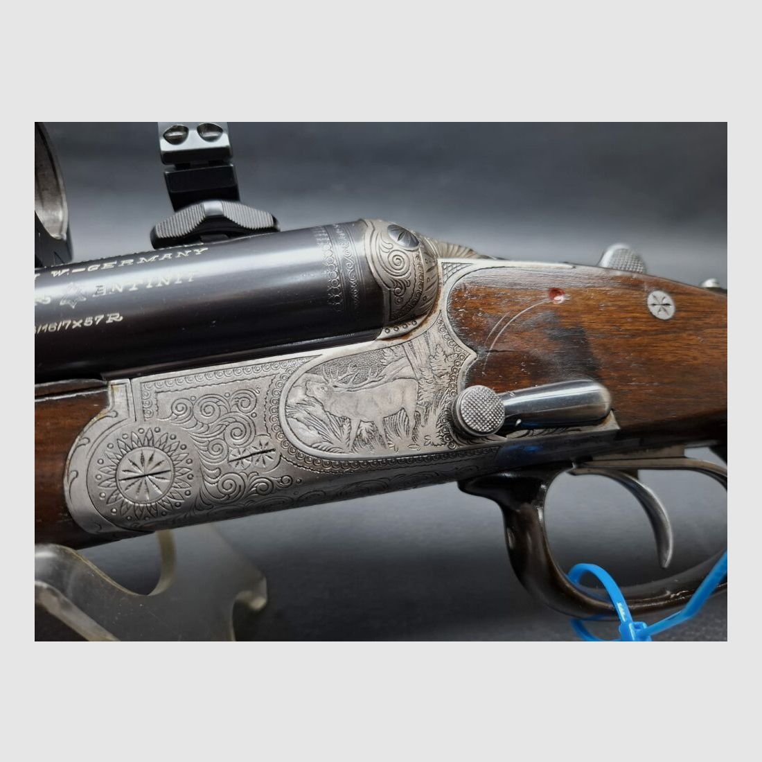 Sauer & Sohn Drilling mit Schlagstücksicherung und Schwenkmontage