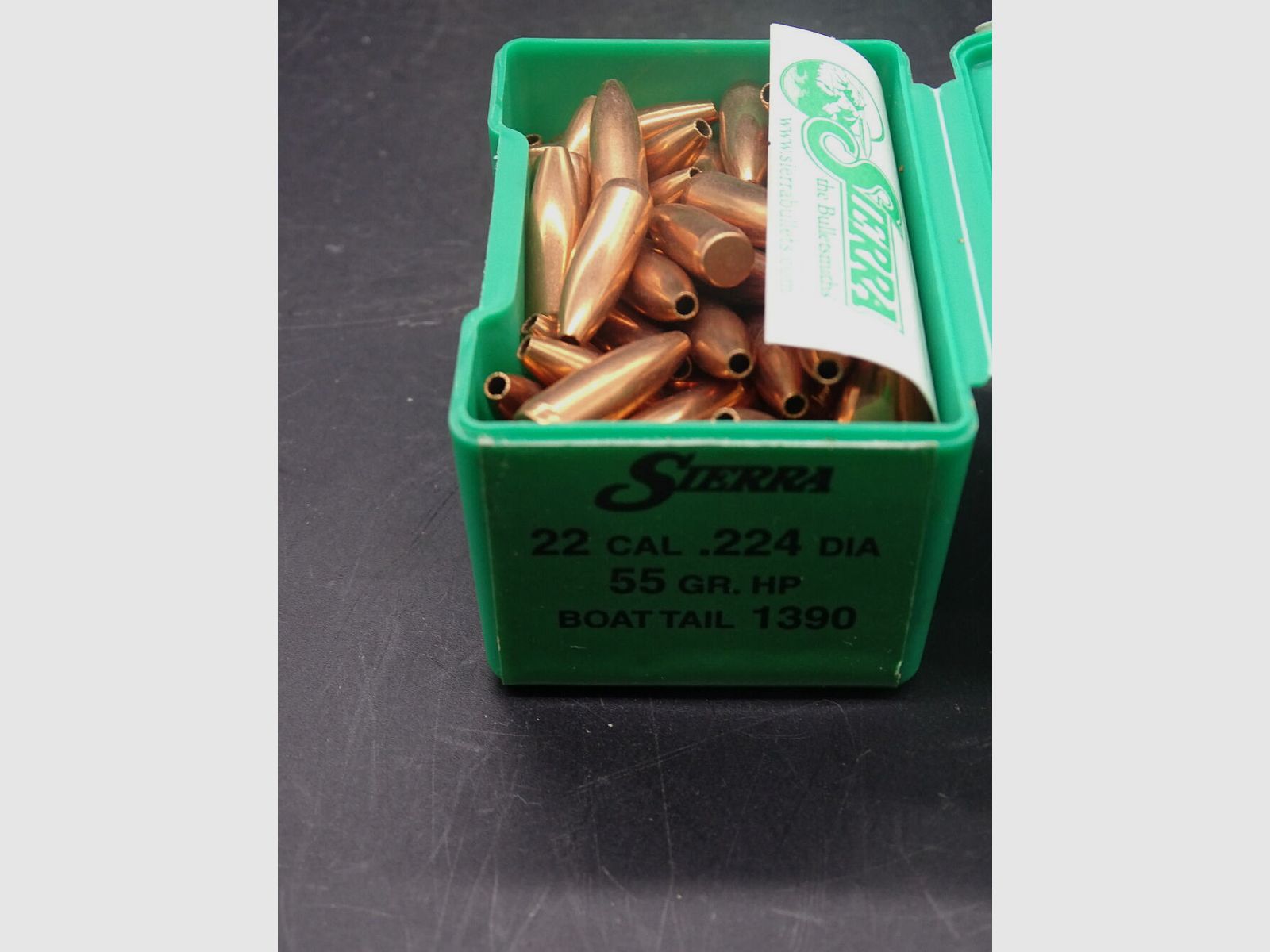 Sierra Geschosse .22 .224 DIA 55gr HP # 1390 HP Geschosse