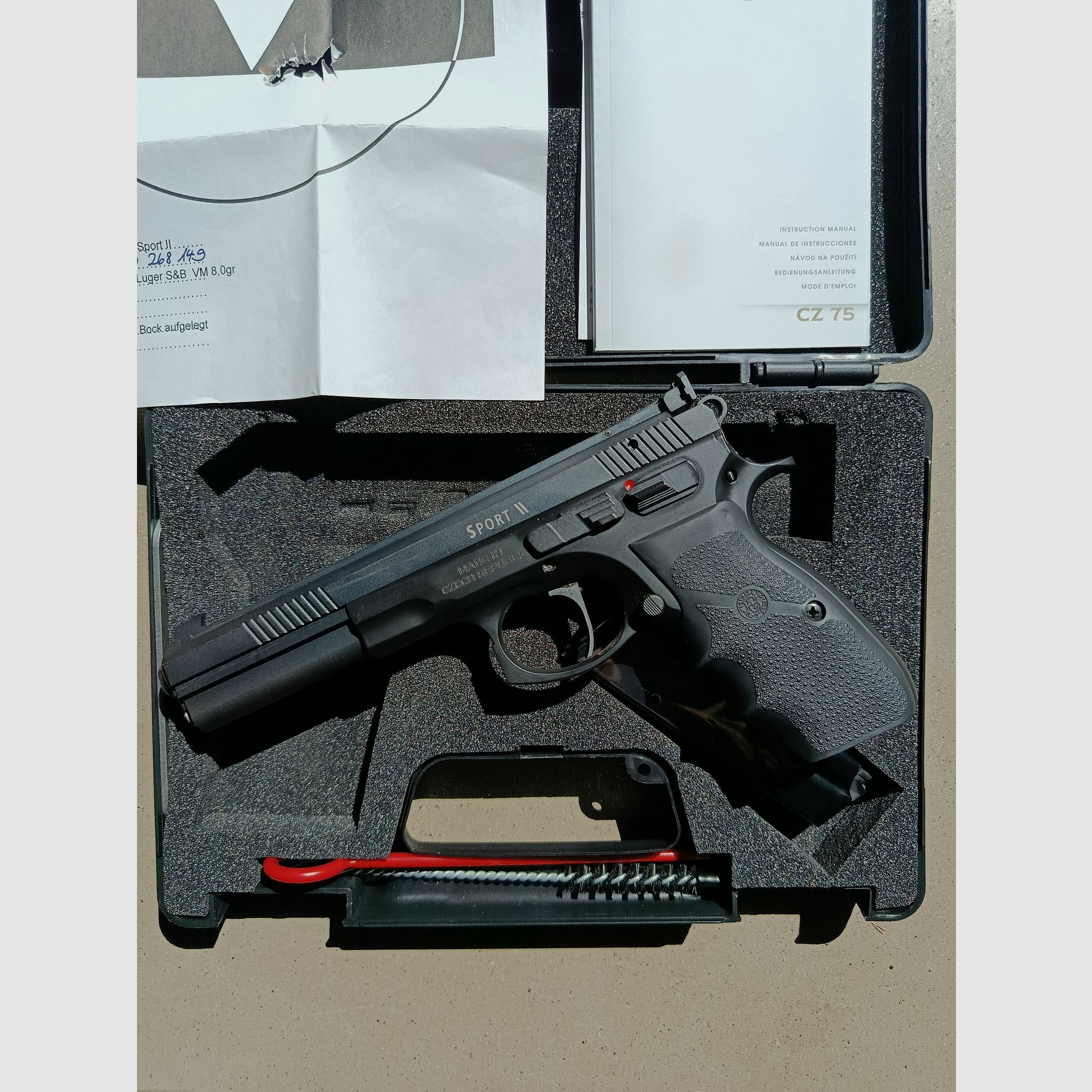 CZ 75 Sport 2 von Oschatz 9mm 6 Zoll SA Match Abzug