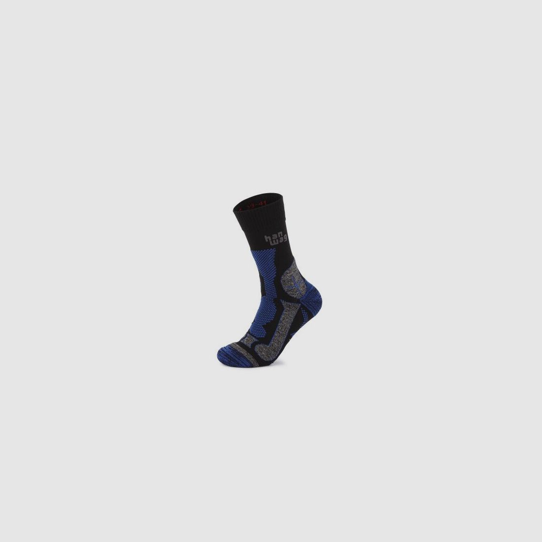 Han Wag Unisex Trek-Merino Socke Black/Royal Blue 42-44