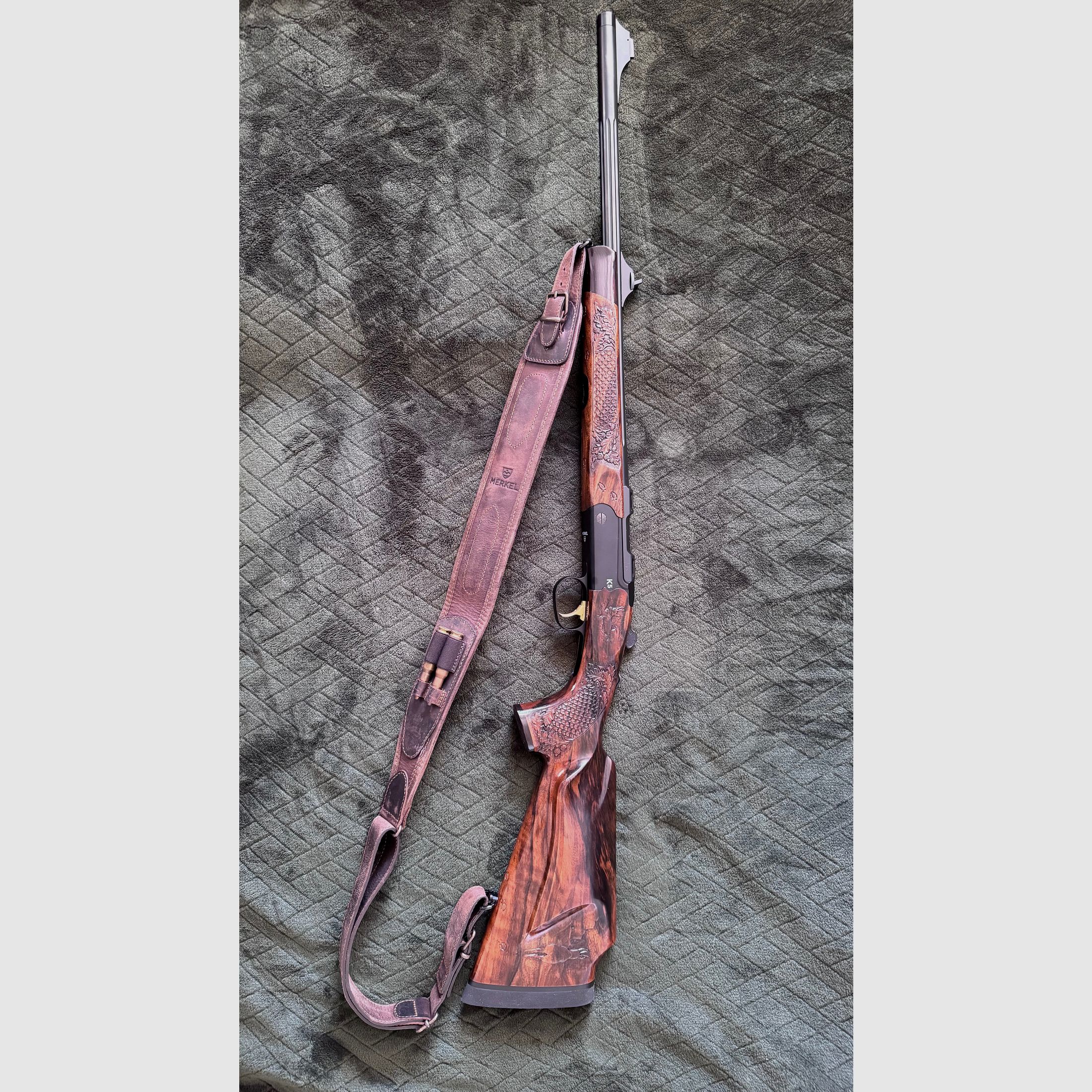 Merkel K5 extrem luxe uitvoering met custom gravure .308 geen k95
