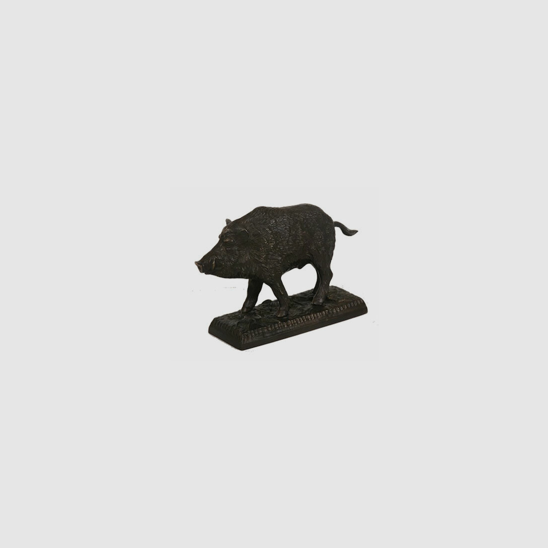Lovergreen bronze statue motif wild boar statue small 4 kg