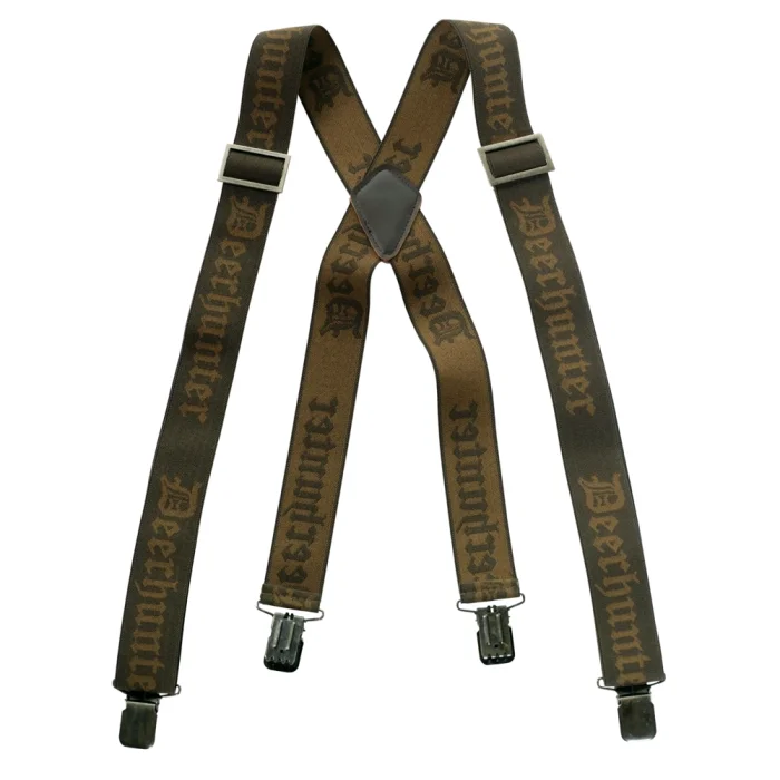 DEERHUNTER Logo Suspenders with Clip Art Green (8029-376), image 1 of 5