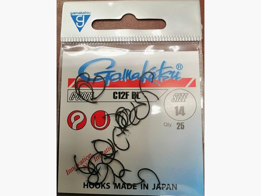 Gamakatsu C12F BL barbless hook