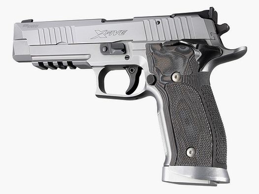 G10 Griff für SIG Sauer P226 SAO X5 / X6 - Checkered GMascus Black-Grey