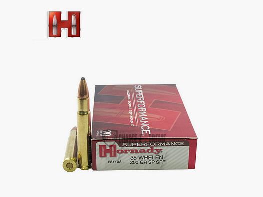 20 Patronen HORNADY Superformance 35 Whelen 200 Gr Sp