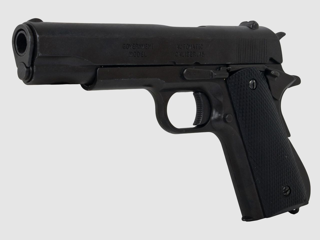 Denix Deko Pistole Colt Government M1911A1 Kaliber .45  Automatik LĂ¤nge 24 cm schwarz