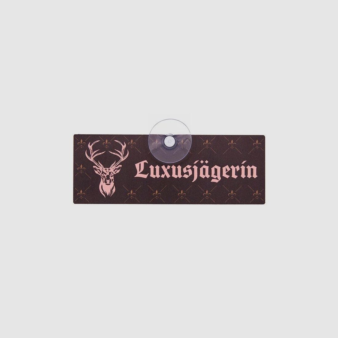 Wilde Hilde Autoschild mit Saugnapf - Jägerin