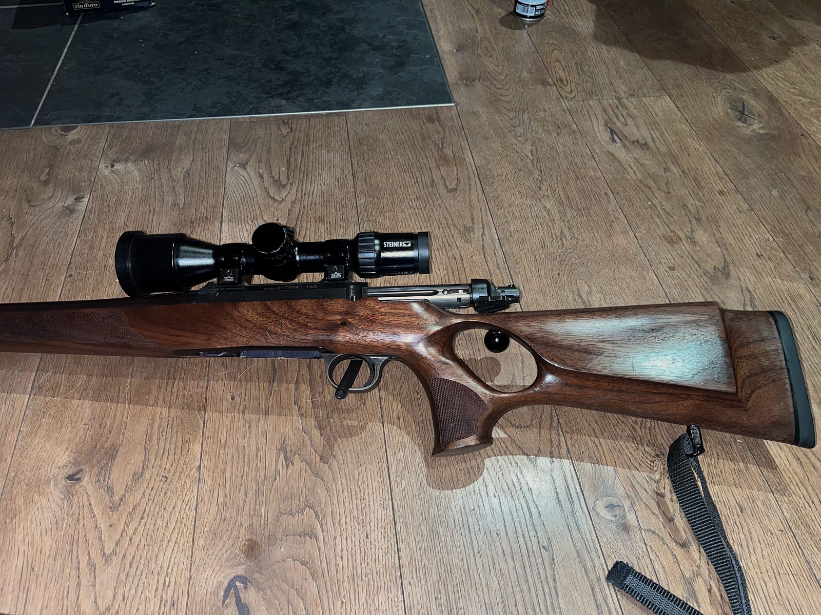 Repetidor de cerrojo Steel Action HS 308 culata de agujeros Liemke Merlin 42 Hausken