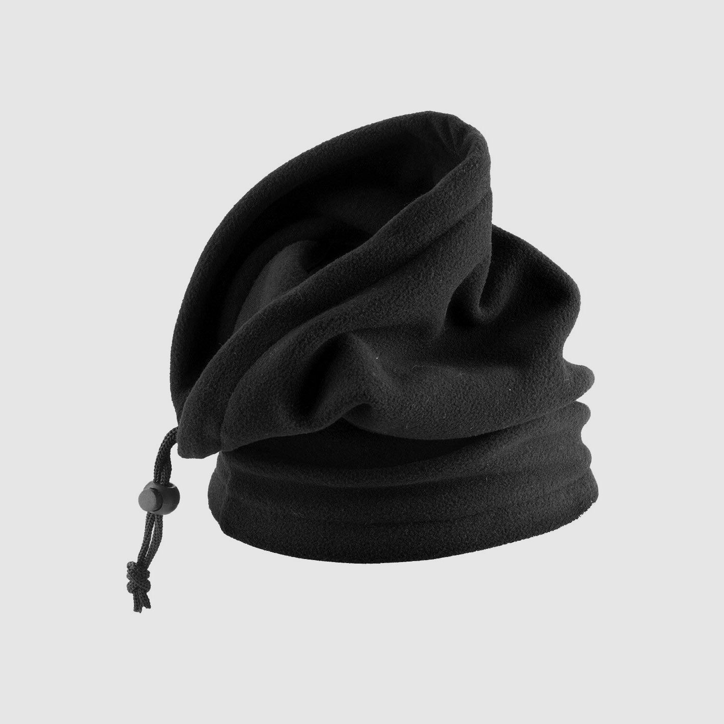Schal aus Fleece Schwarz