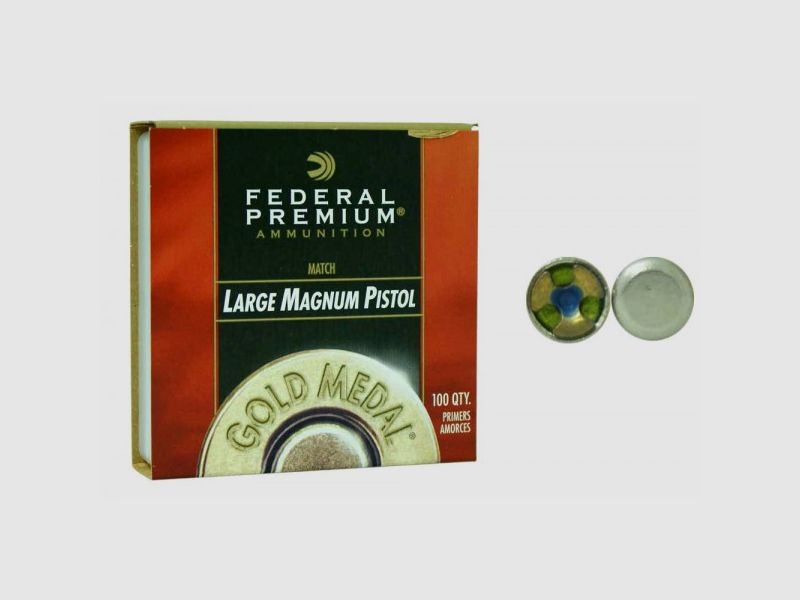 Federal Zündhütchen GM155M Large Pistol Magnum Match 100 Stück
