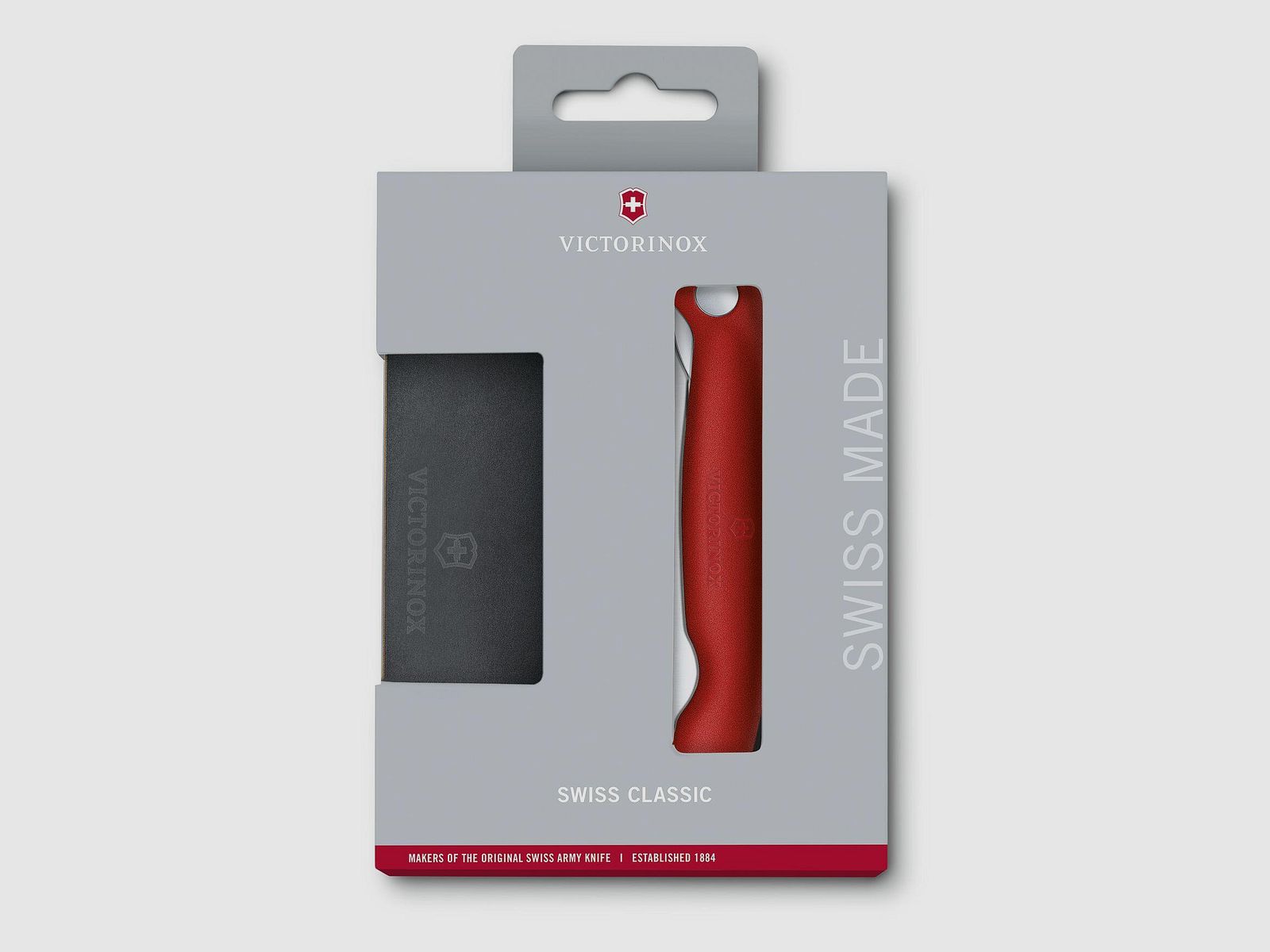 Victorinox Victorinox Swiss Classic Set aus faltbarem Gemüsemesser und Epicurean Schneidebrett rot