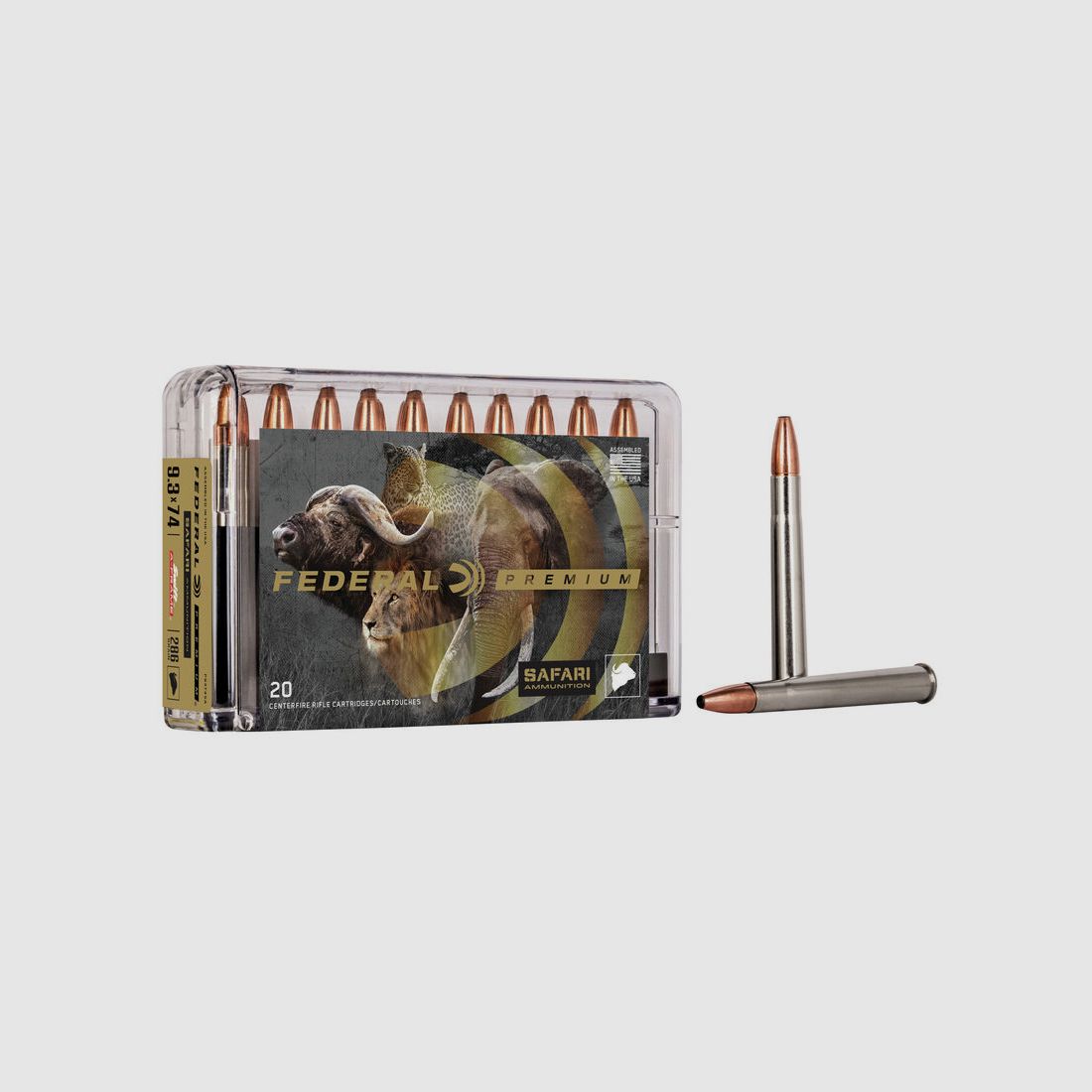 Federal Premium Safari Swift A-Frame 9,3x74 R 286GR JSP 20 Patronen
