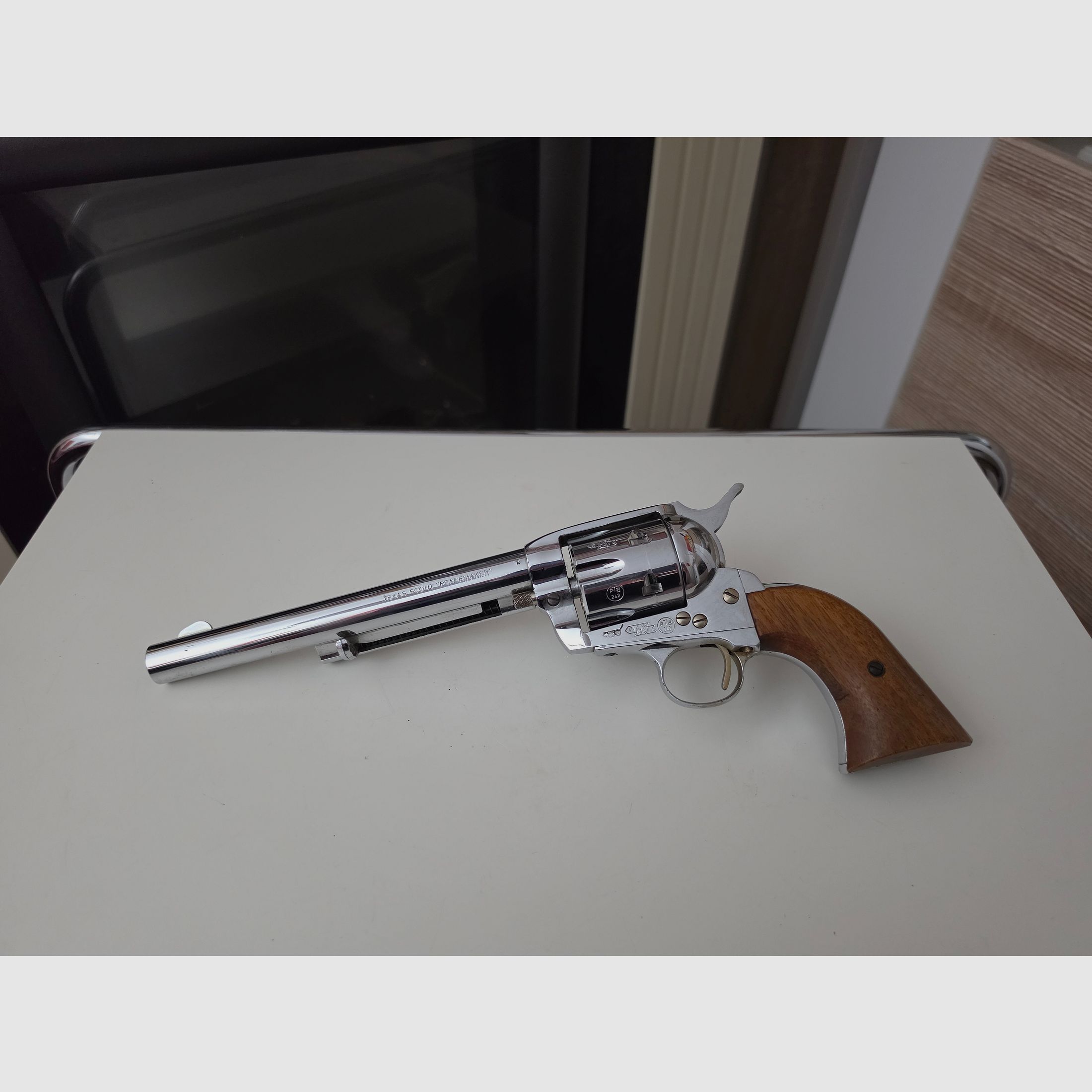 Revolver HS Texas Scout Peacemaker Mod. 121  PTB 242  9mm Knall