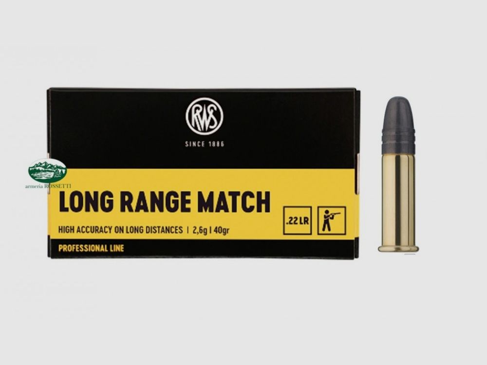 RWS munizioni cal.22 lr Long Range Match 40gr.