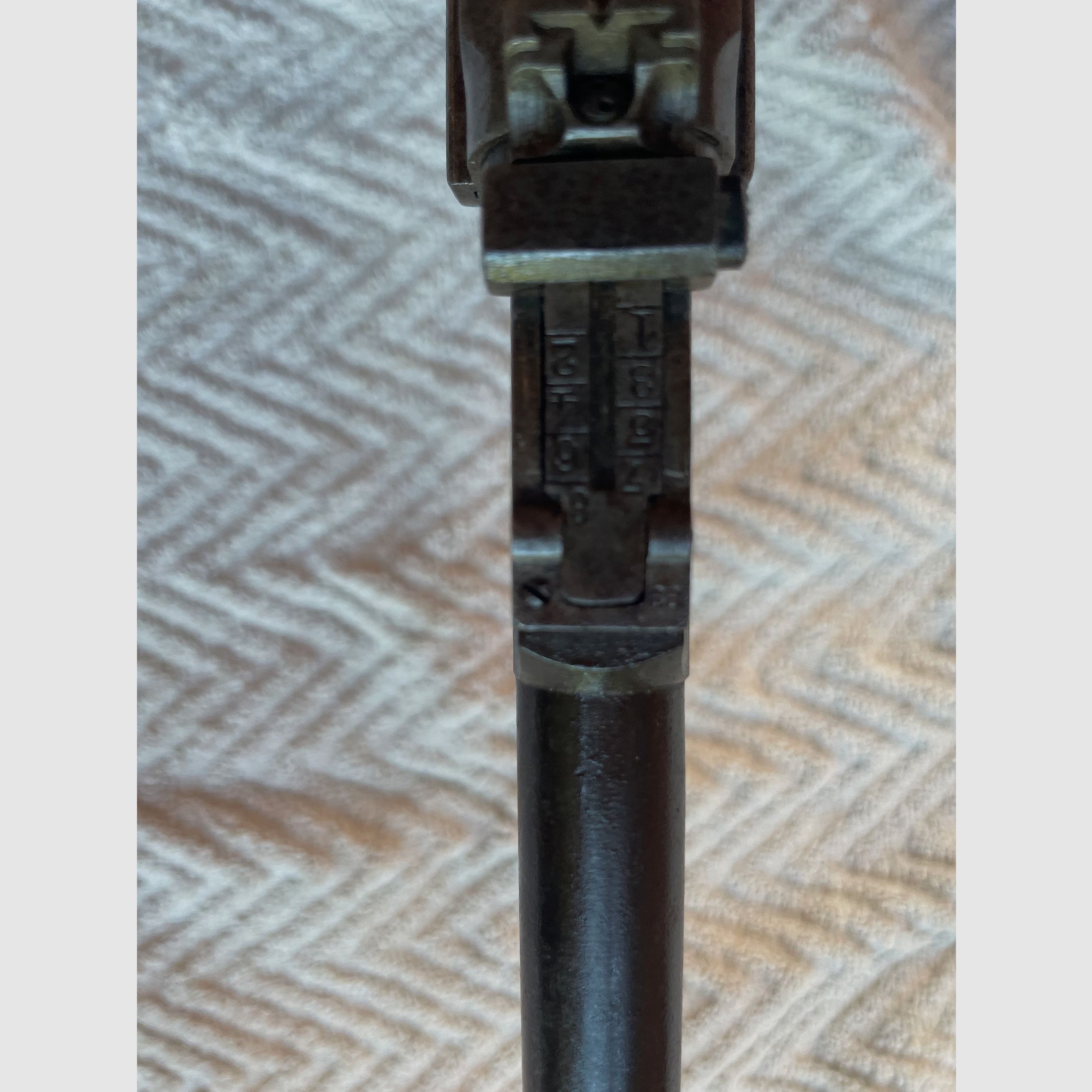 Mauser08, DWM, 9mm Para, Artillerieversion, Nummerngleich