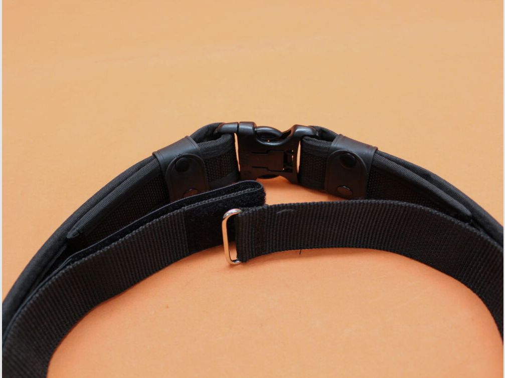 Höppner & Schumann/H&S H&S/ Höppner&Schumann Ausrüstungskoppel 40mm schwarz mit Innen- und Außenkoppel Größe S
