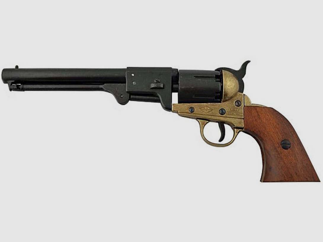 Colt Model Army 1851 met houten handgrepen