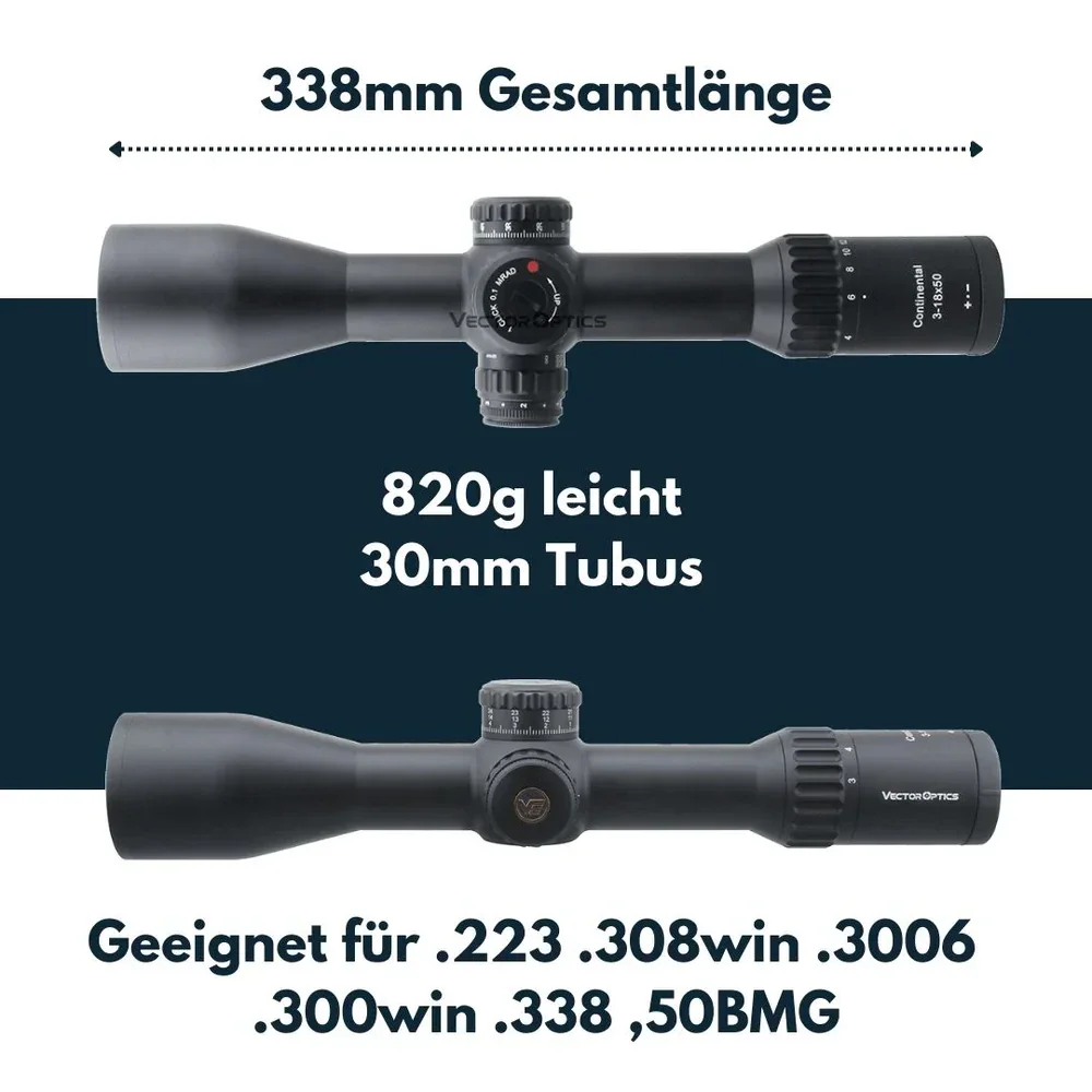 Vector Optics SCFF-28 Continental x6 3-18x50FFP VCT-34