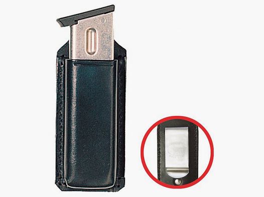 SICKINGER Magazintasche 9mm zweireihig schwarz 62833-Clip Single Box
