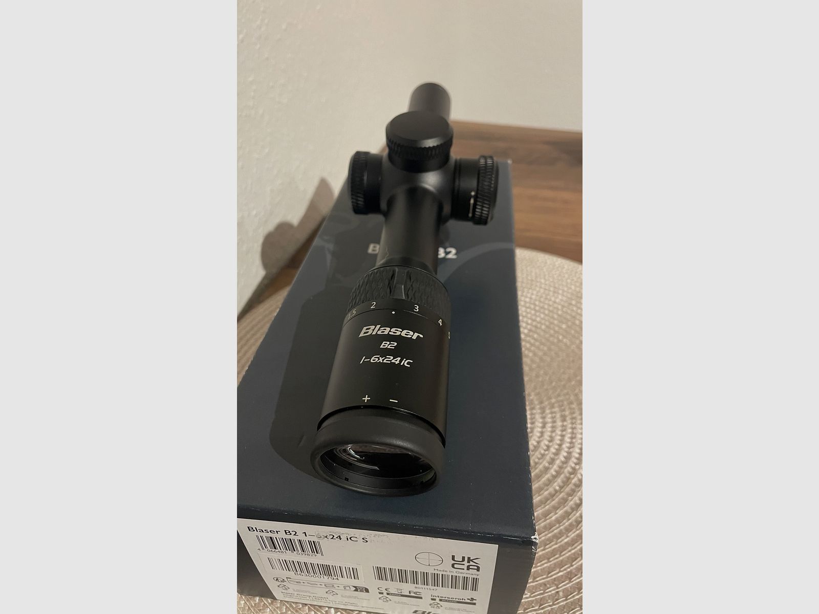 Blaser B2 1-6x24 iC S sur rail avec montage Blaser