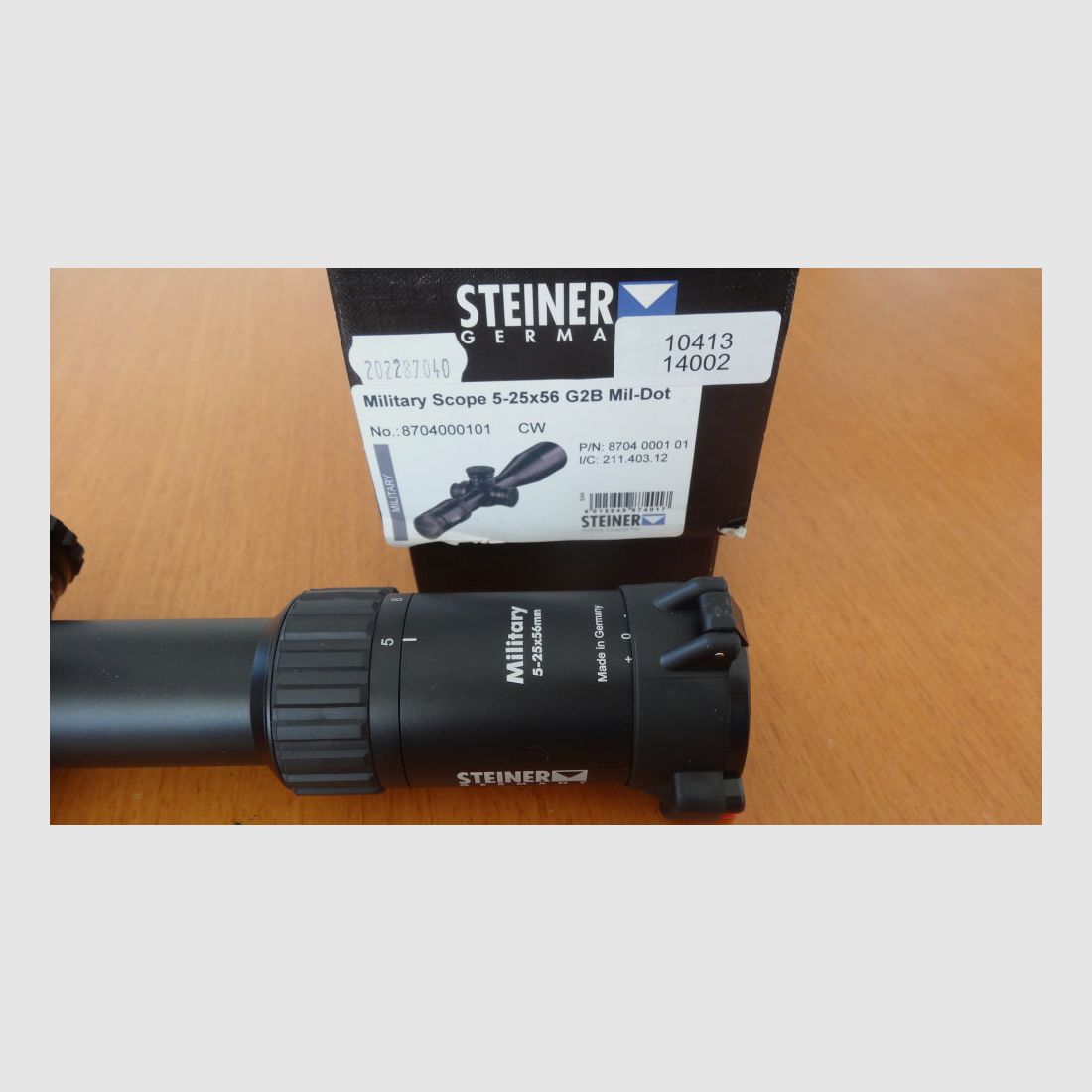 Steiner STEINER-ZIELFERNROHR MILITARY 5–25X56 G2B MIL-DOT