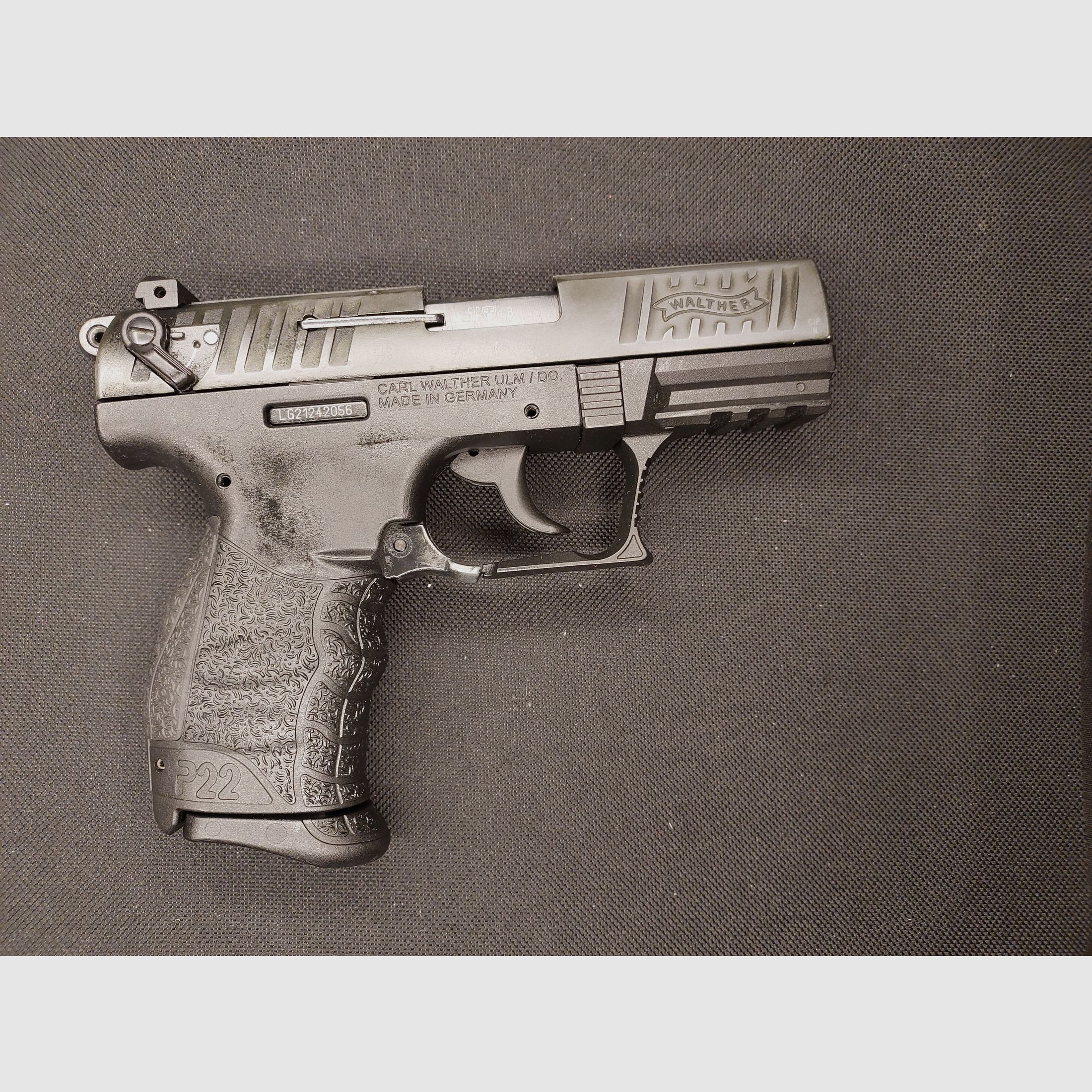 Walther P22Q blank firing pistol 9mm P.A.K. black (PTB 778) - P 22 q with Coptex holster