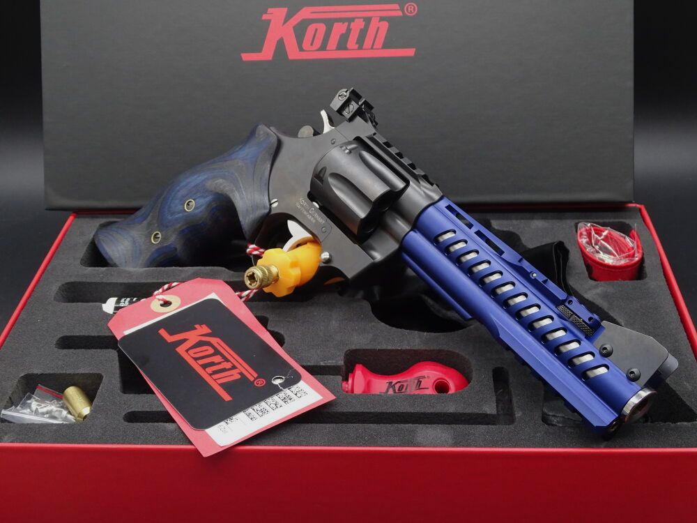 Korth Super Sport GTA BLUE Kaliber .357 Magnum 6" WIR HABEN IMMER KORTH REVOLVER AM LAGER