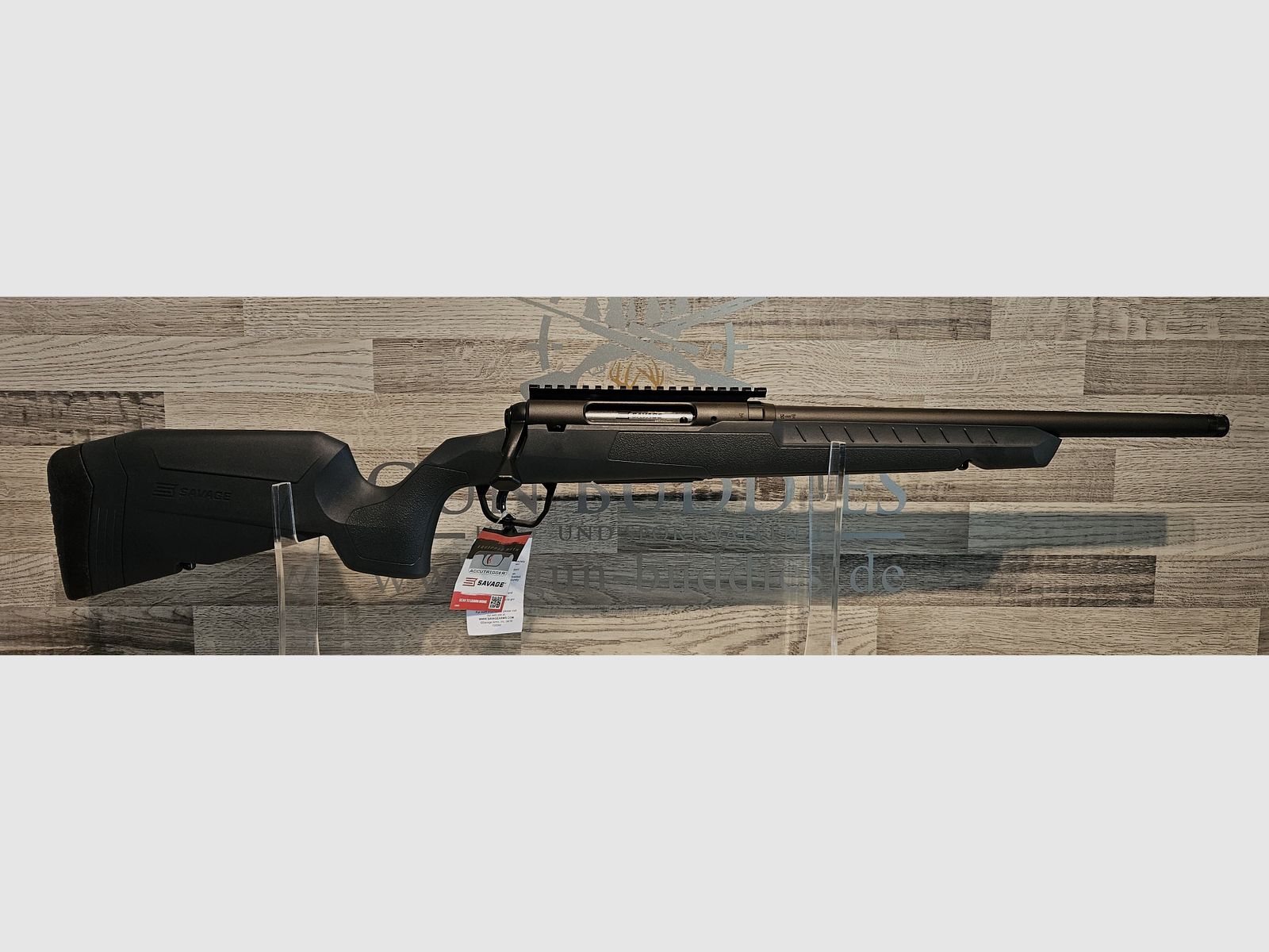 Neuware vom Fachhandel - Repetierbüchse Savage AXIS 2 Gray .300AAC Blackout mit Mündungsgewinde