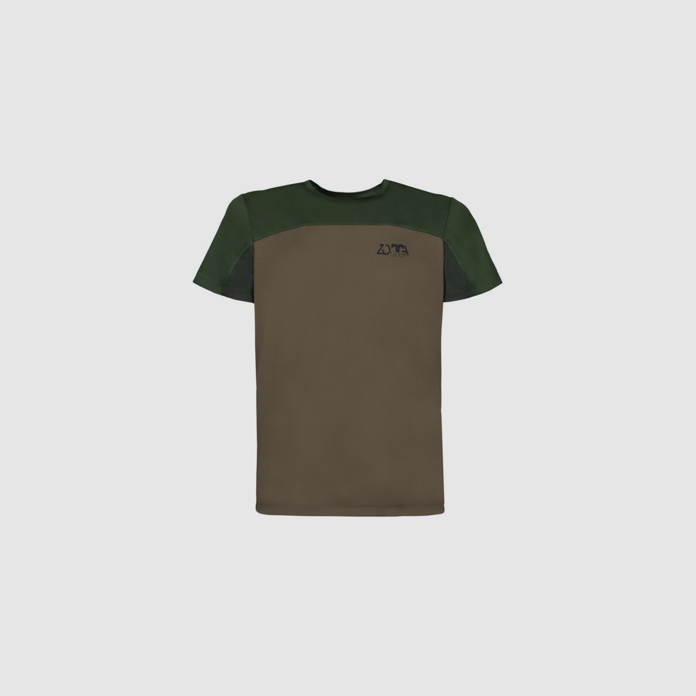 Zotta Forest - T-Shirt Ambition Herren Kurzarm Grün und Khaki