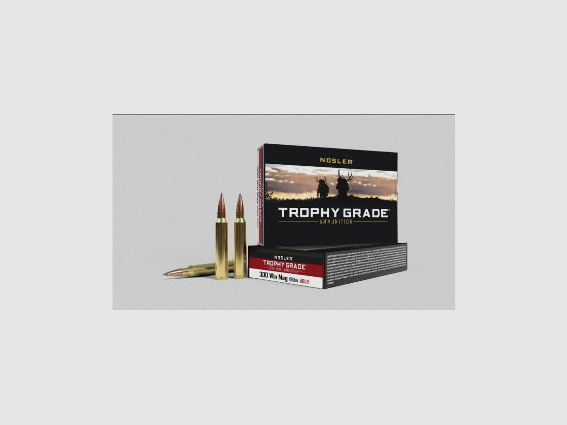 NOSLER-MUNITION .300 Win Mag Trophy Grade 190 gr ABLR