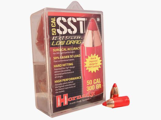 Hornady Low-Drag Sabot .50/12,7mm avec balle SST-ML .45/11,43mm 300GR 20 pièces