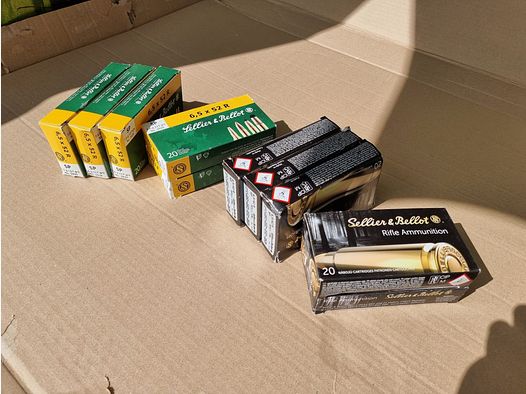 Ammunition S&B 6.5x52R soft point - fits for 25-35 Winchester - 200 rounds