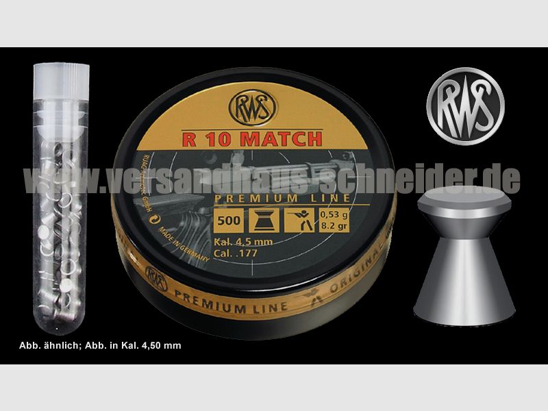 Testpack 40 StĂĽck RWS R 10 Match LG 4,50 mm
