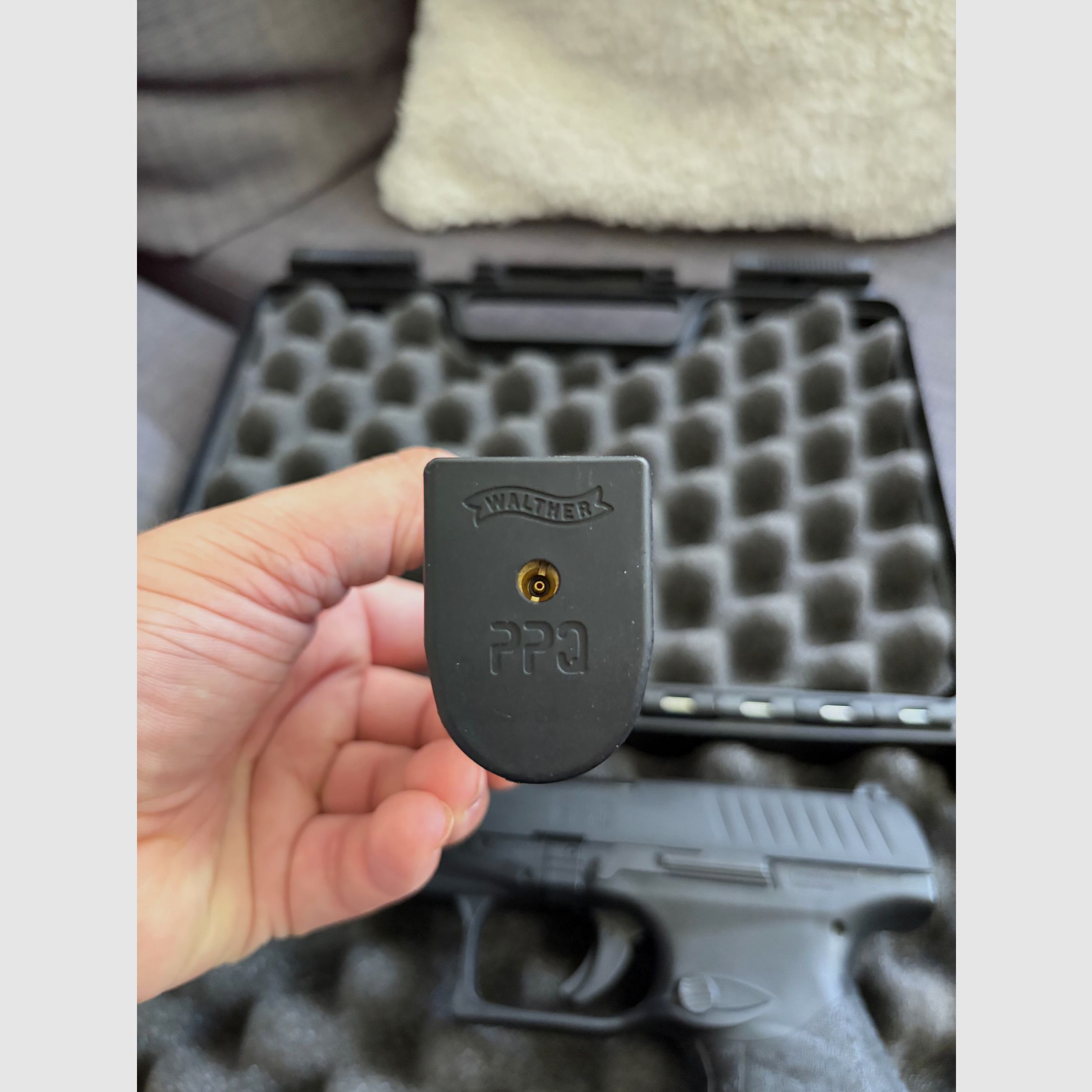 Walther PPQ M2 airsoft pistol caliber 6 mm BB gas blowback