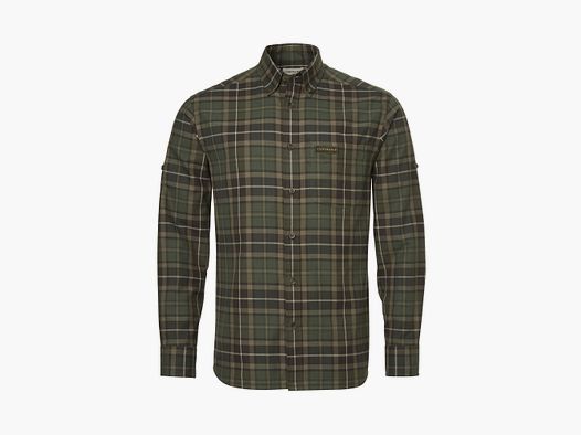 Chevalier Teal Light Flanela Koszula Męska, XXXL, Oliwkowa Zielona W Kratę