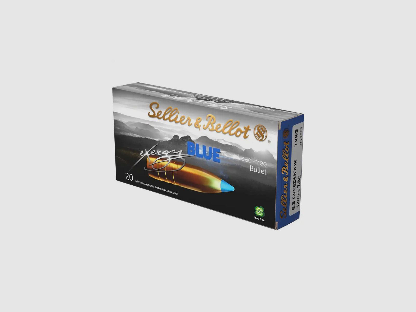 S&B Sellier & Bellot 6.5 Creedmoor TXRG blue 7.8g 120gr lead-free