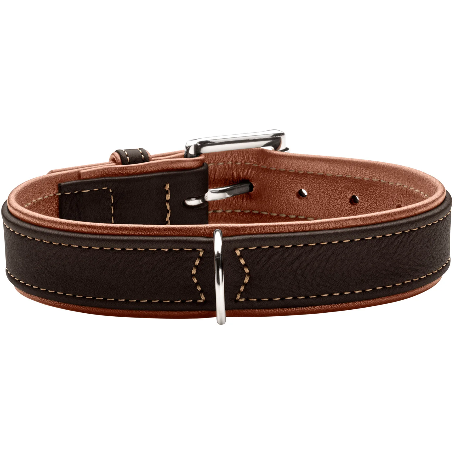 Hunter Halsband Canadian Up in Schwarz/Cognac, Bild 2 von 6