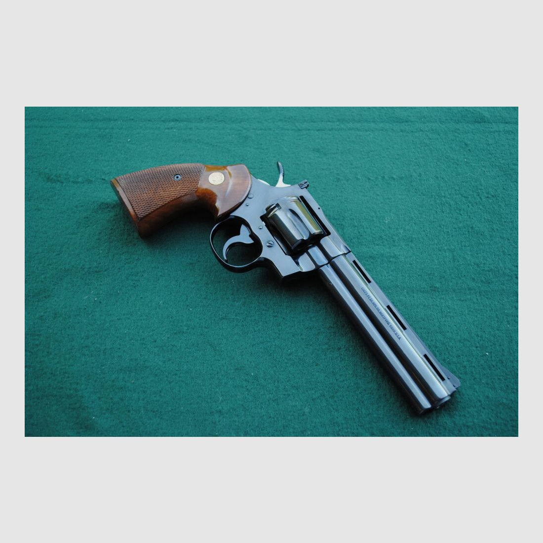 Colt Python, proof 74, 6" barrel length, original grips, unfired