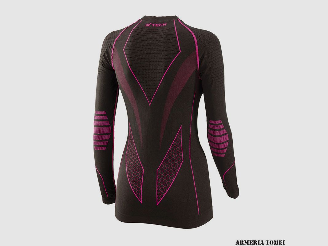 X TECH – WOMEN – DOLOMITI TOP BLACK-PINK, image 2 of 2